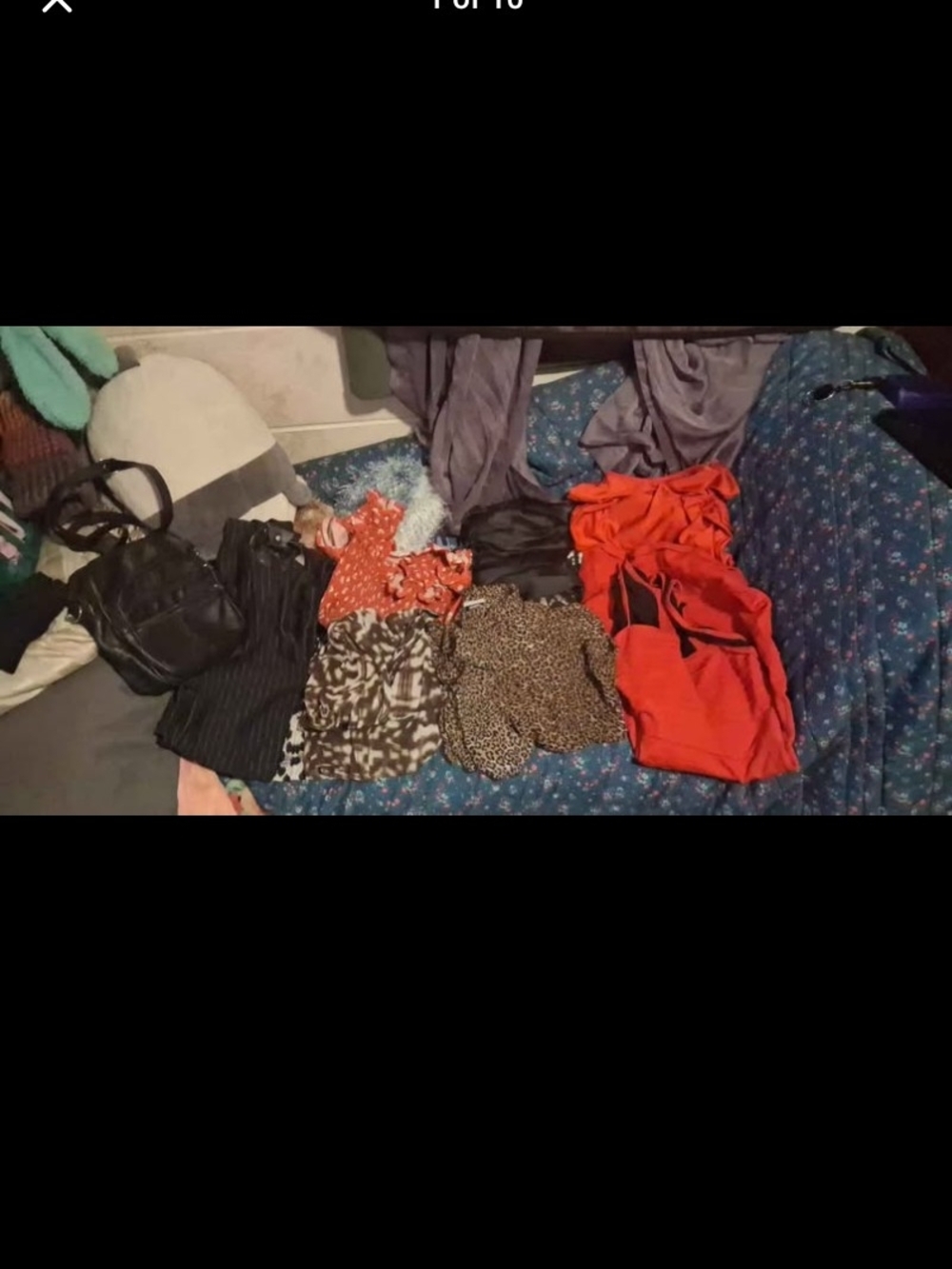 Mixed Women's Clothing Lot with Bright Red Dress